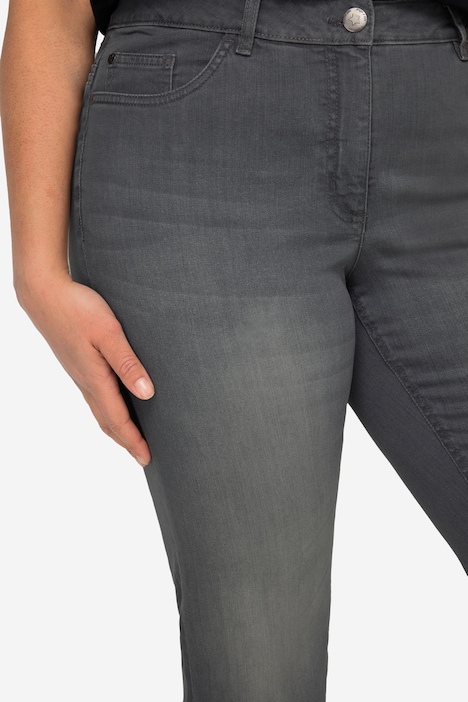 7/8-Jeans Claire, Stretchkomfort, geschnittener Saum, 5-Pocket