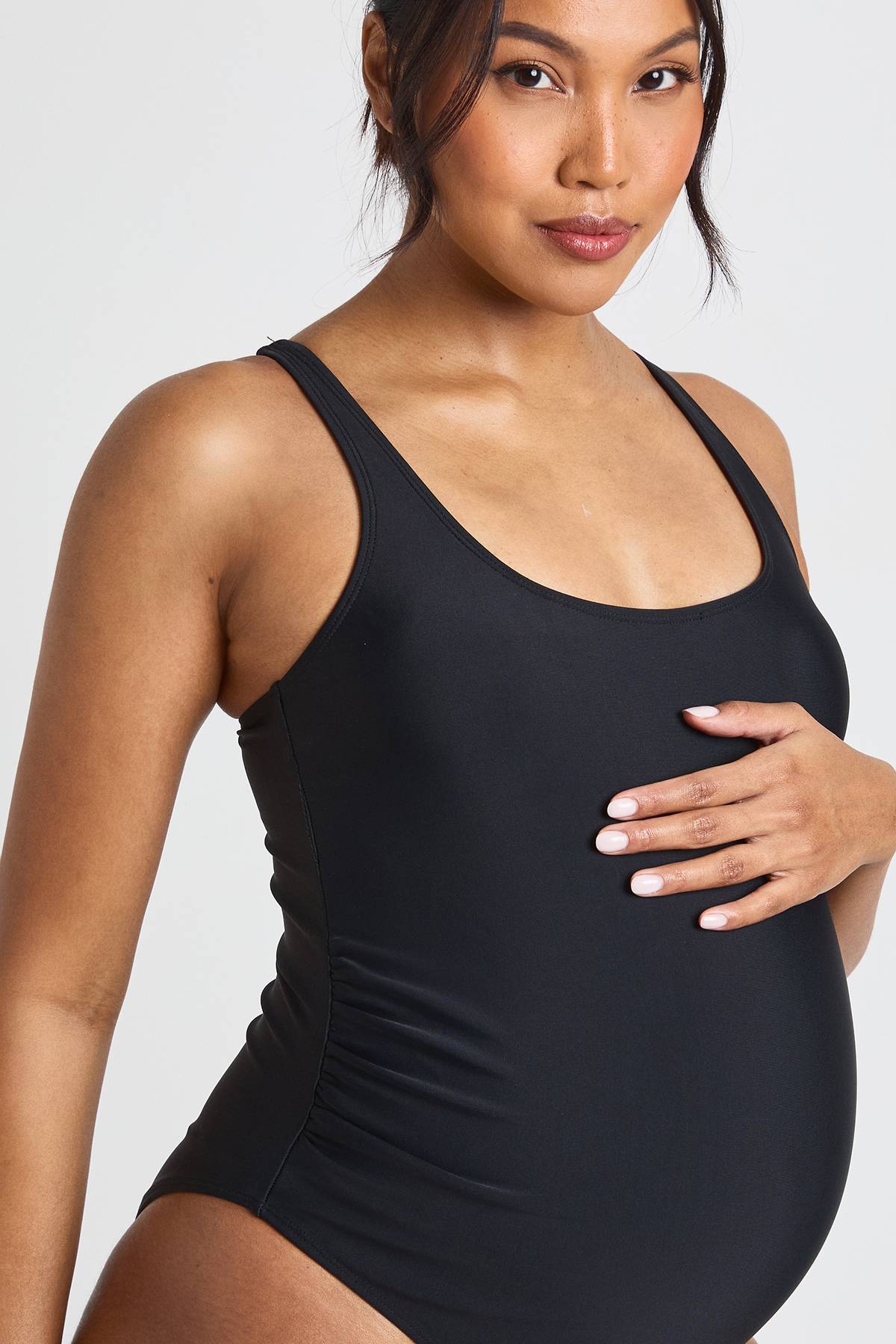 boohoo Maillot De Bain De Maternité À Encolure Arrondie