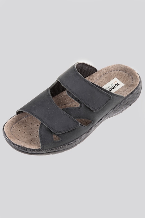 Herren Pantolette, Jomos, Leder, Klettriegel, bis Gr. 50