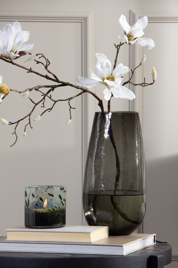 Parker vase Grå Ø17,5 H31 cm