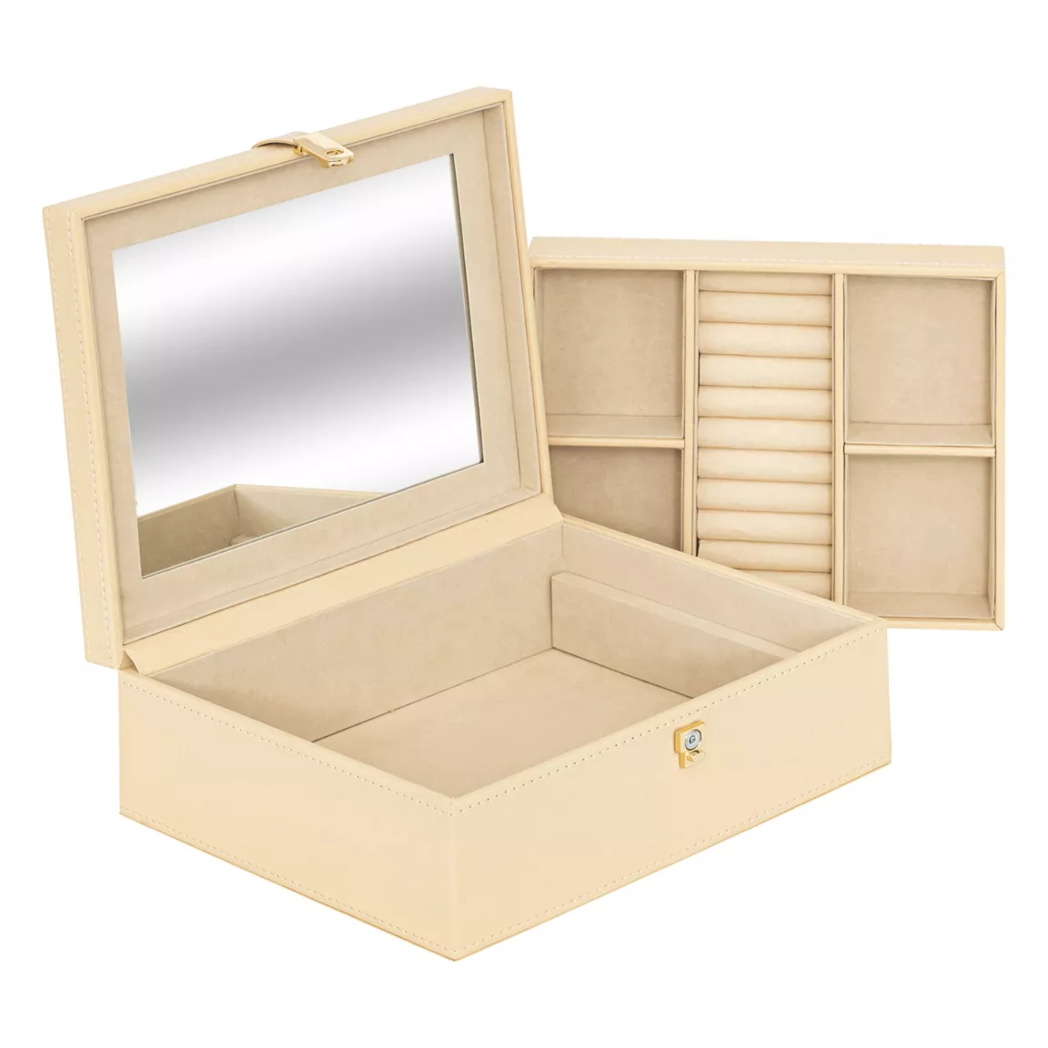 Boîte à bijoux (H20,5 cm) Hanifa Beige