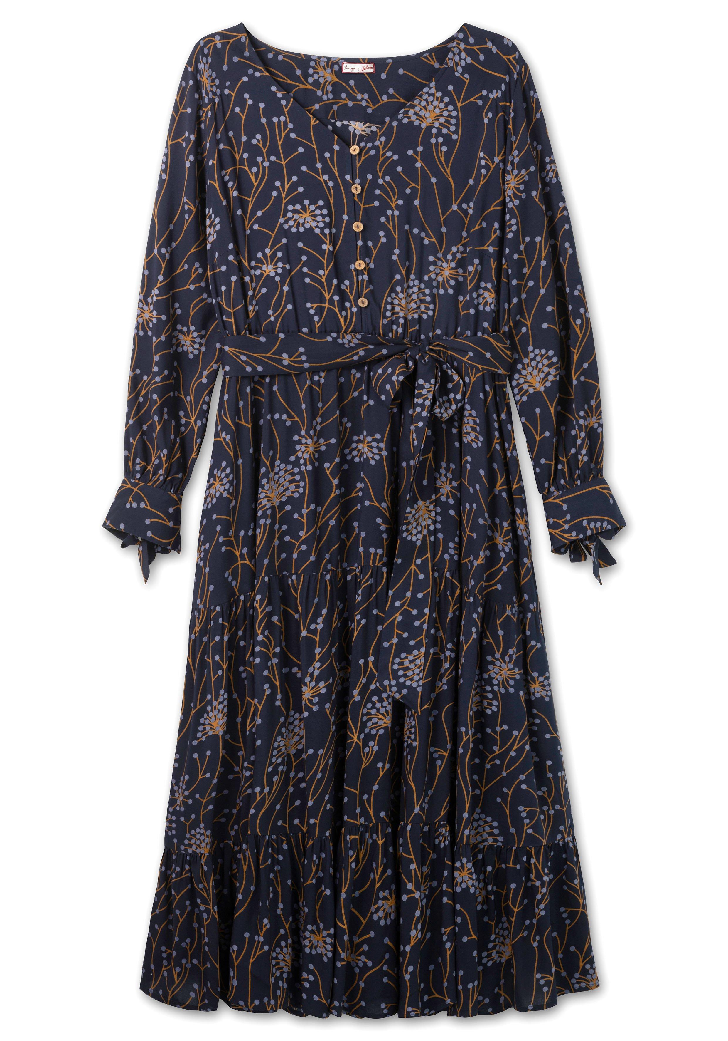 Maxikleid mit floralem Alloverdruck