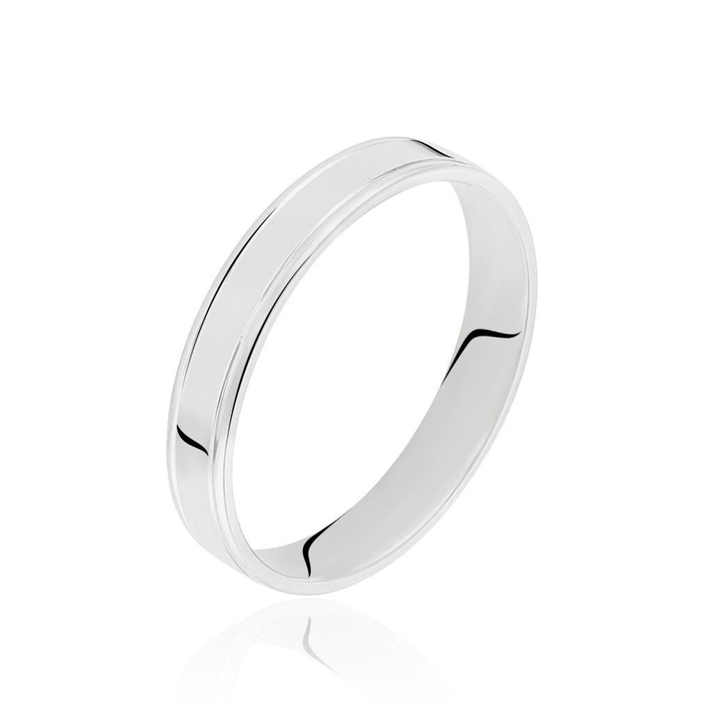 Alliance Beatrice Ruban Plat Or Blanc