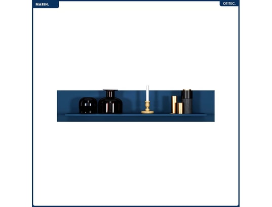 OTITEC - Etagère murale Étagère murale - h.23 x l.120 x p.22 cm - marin