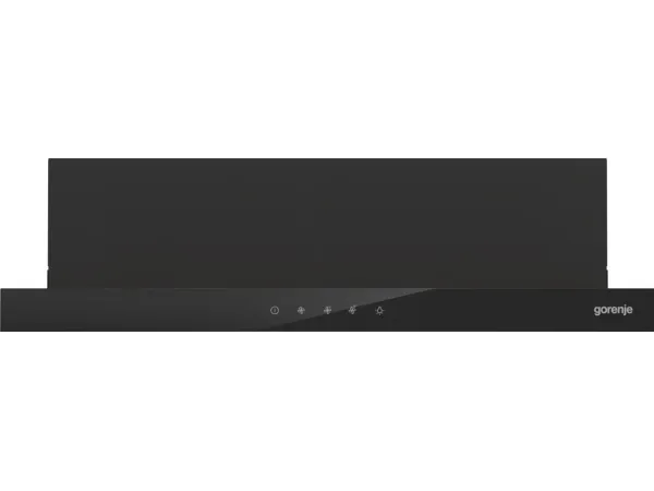Gorenje Essential TH64E4BG - Hætte - teleskopisk - bredde: 60 cm - dybde: 30.6 cm - udtrækning og recirkulation (-) - sort