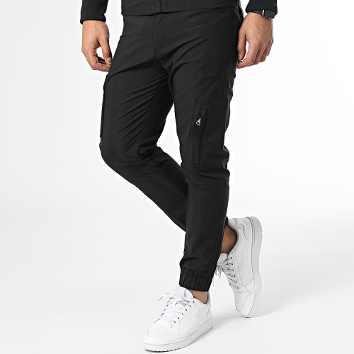 Ensemble Veste Zippée Et Pantalon Cargo Noir
