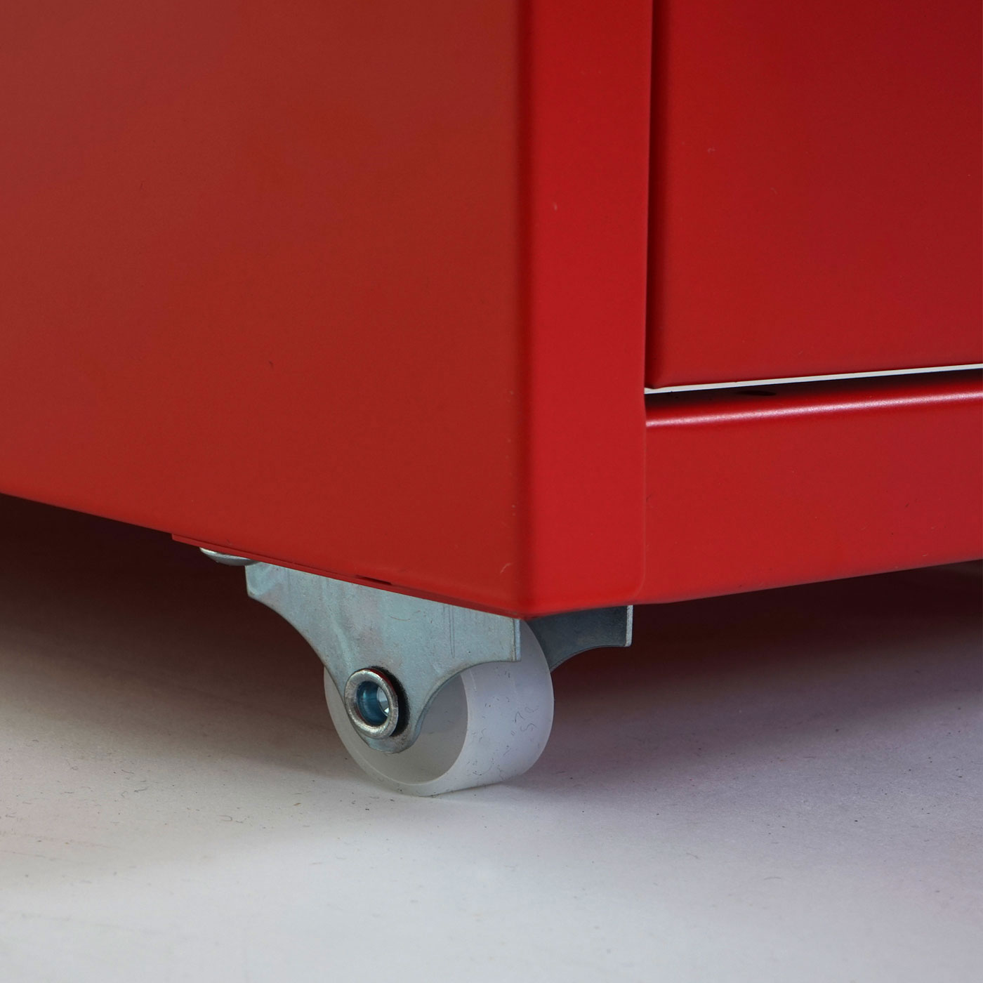 Rollcontainer Preston T851, Schubladenschrank Stahlschrank, 69x28x41cm 6 Schubladen ~ rot
