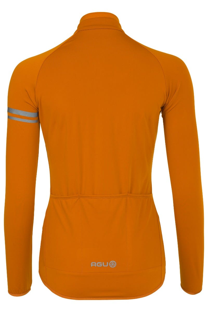 AGU Essential lange mouwen dames thermo fietsshirt - Orange