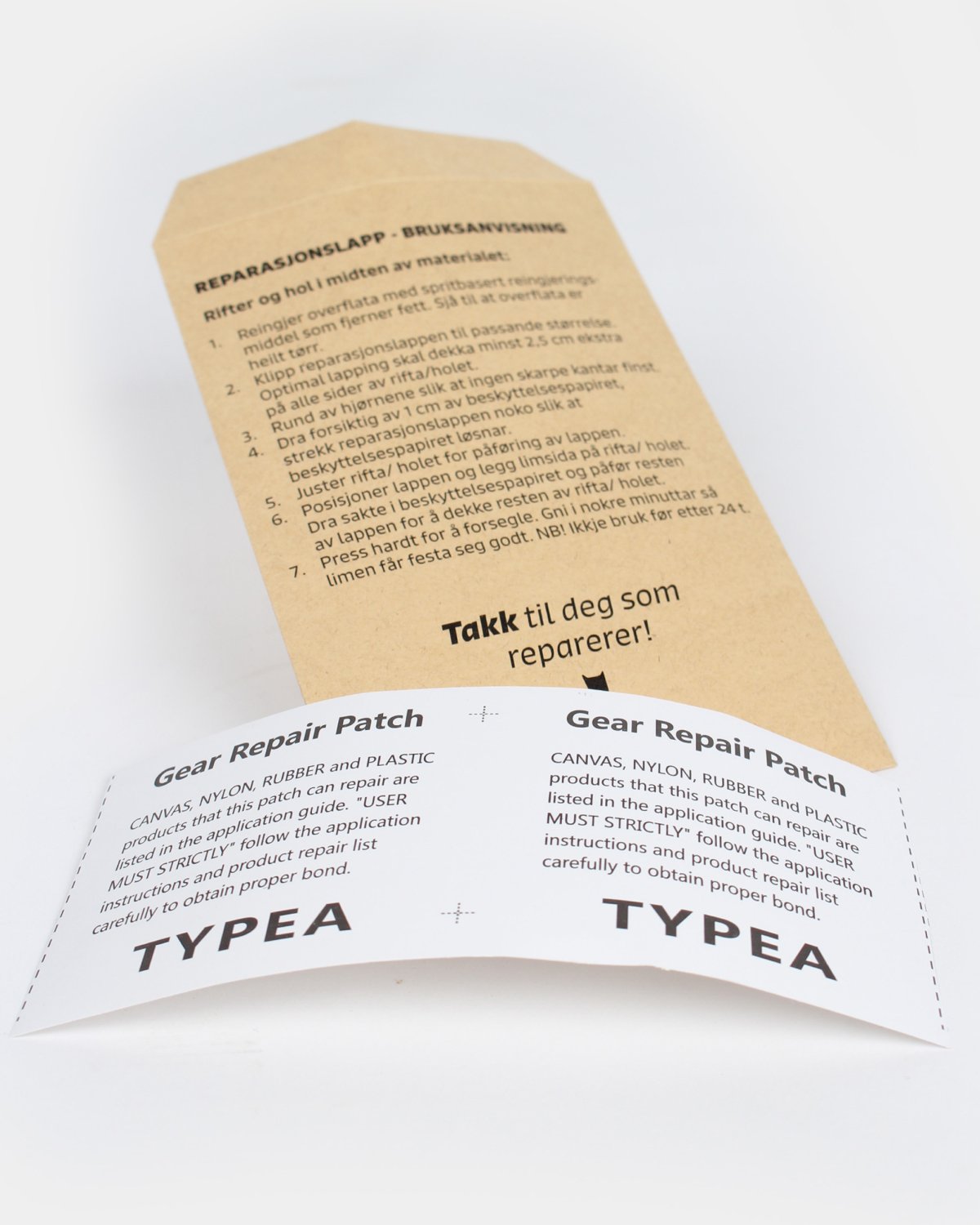 Reperasjonslapper for Regntøy og Yttertøy – Transparent | Reservedel