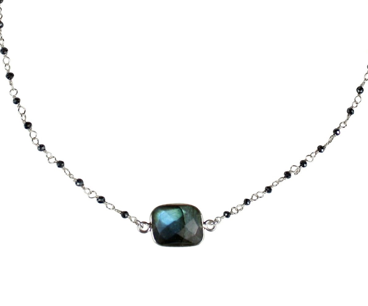 Choker Anjali Mudra argent