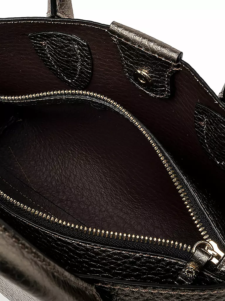 GIANNI CHIARINI Ledertasche - Henkeltasche ARETHA silber
