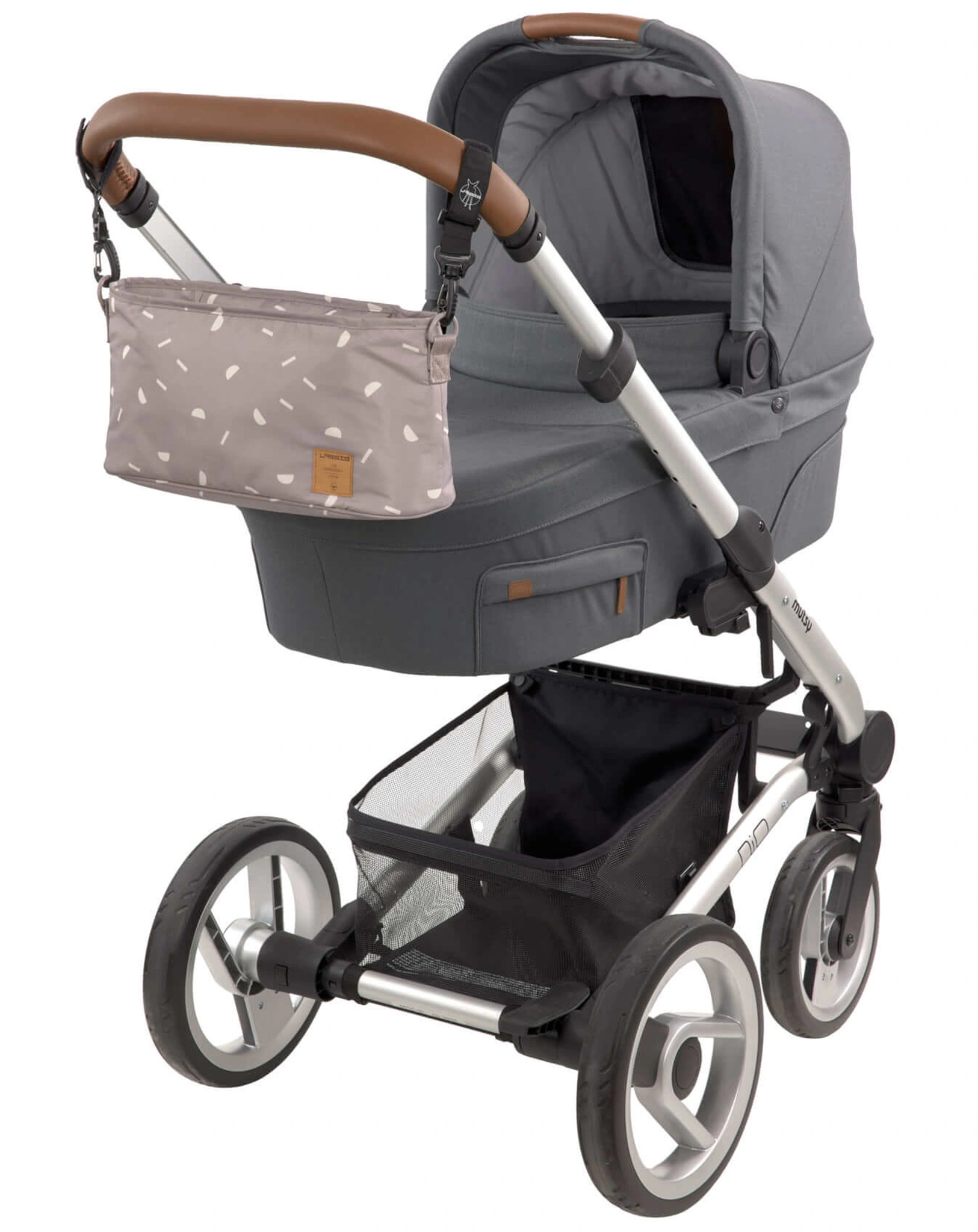 Kinderwagen-Organizer BLOCKS (36x13x17) in taupe