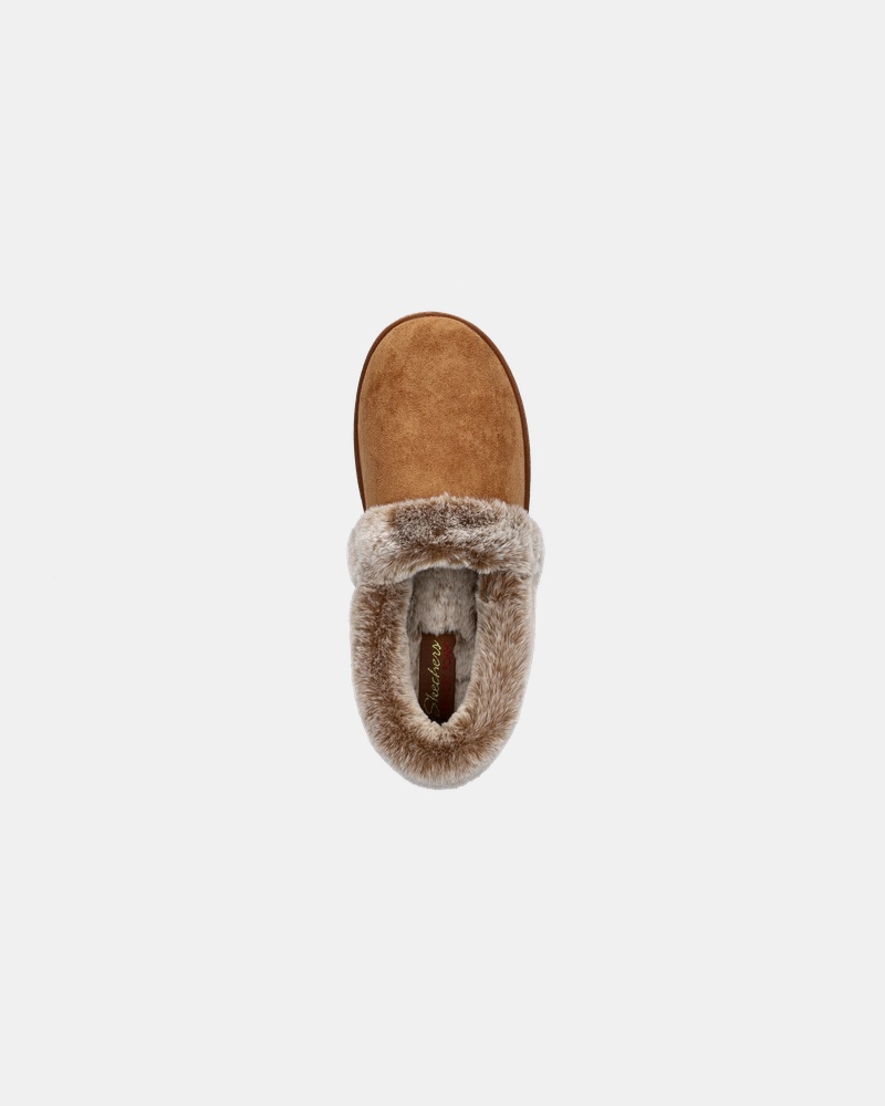 Skechers Cali Pantoffels  - cognac