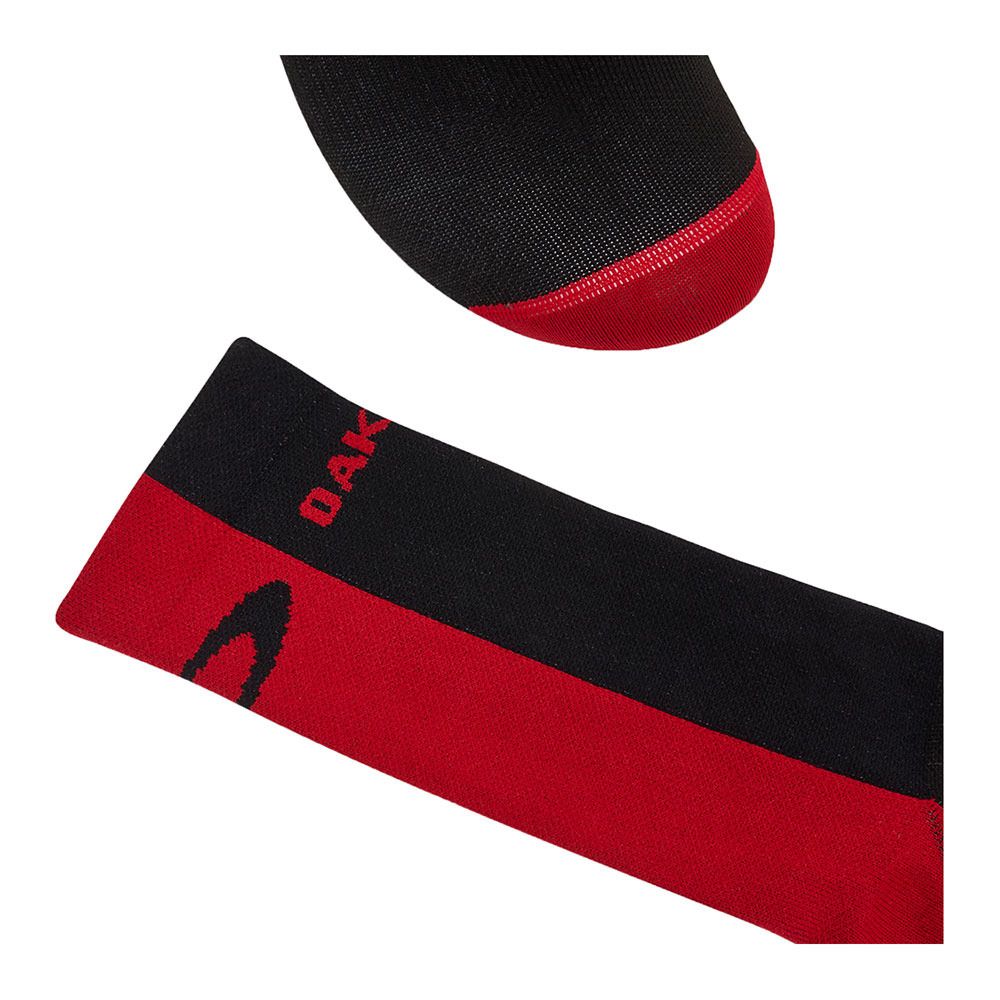 Oakley ICON ROAD - Chaussettes blackout/redline