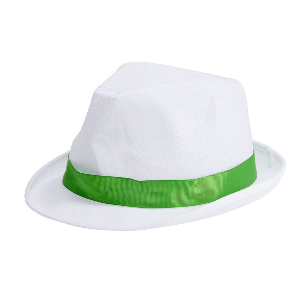 Chapeau détective blanc liseré coloré (3 modèles)
