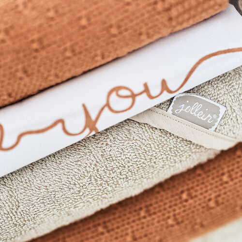 Jollein badcape badstof - nougat