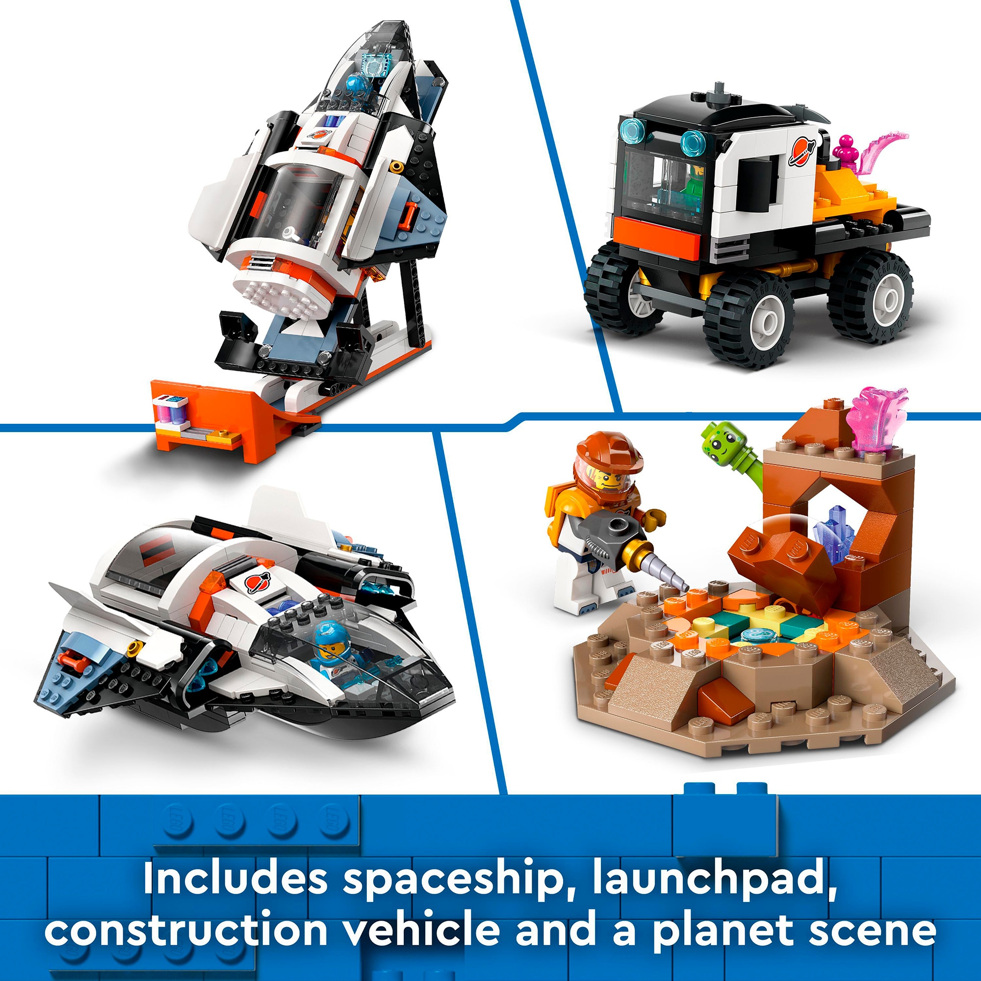LEGO Konstruktionsspielzeug City Raumbasis mit Startrampe
