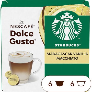 Starbucks® by Nescafé® Dolce Gusto® Madagascar Vanilla Macchiato - 12 koffiecups
