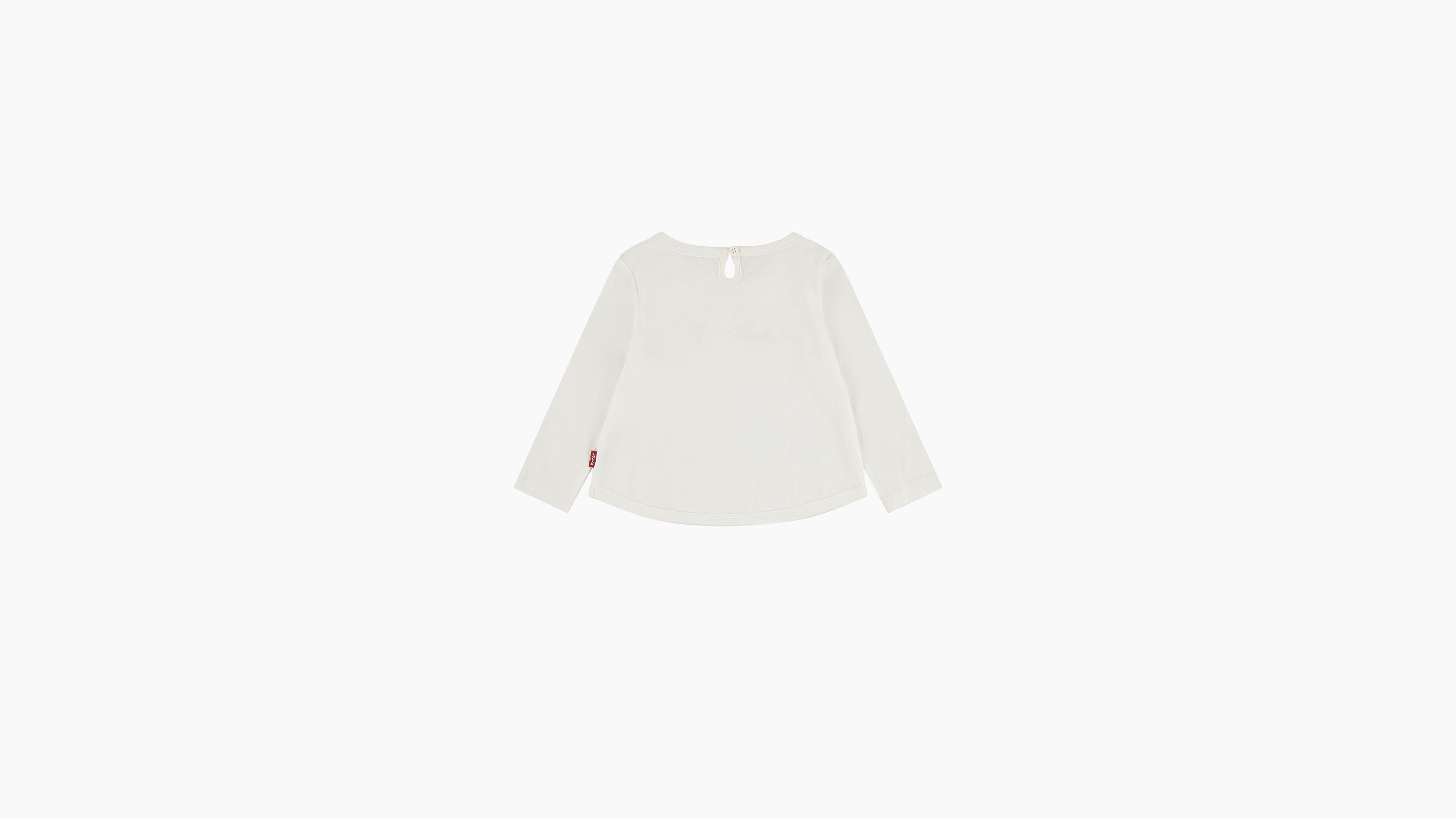 Bébé t-shirt manche longue ourlet plongeant - Sugar Swizzle - Blanc