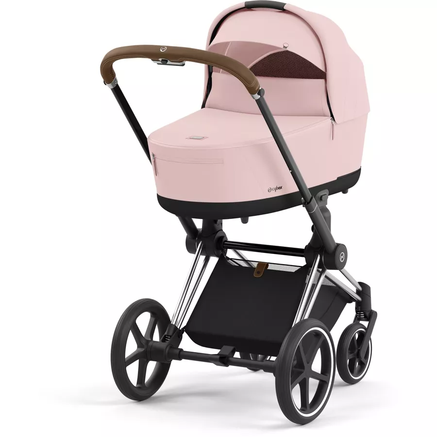 cybex PLATINUM Kombikinderwagen New Priam Chrome Brown Peach Pink