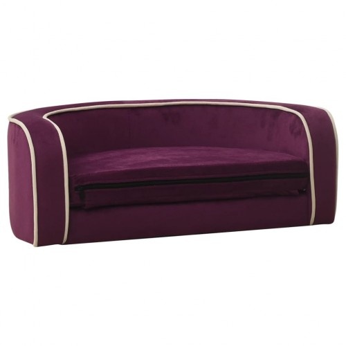 Sofá dobrável roxo para cães Vidaxl