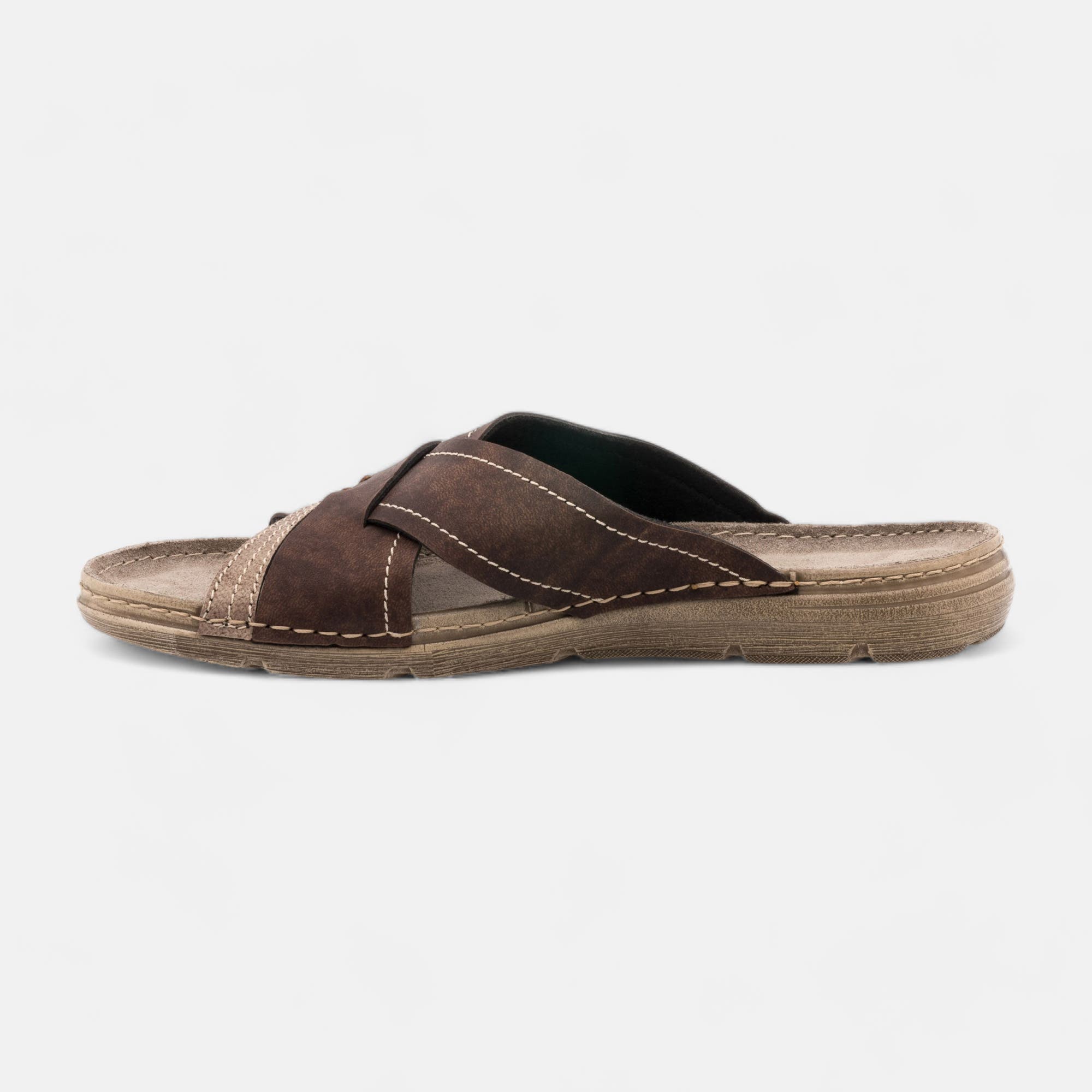 Nu-pieds Homme marron
