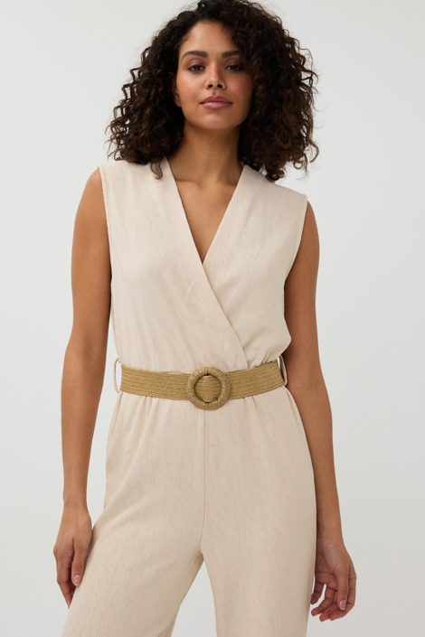 EsQualo beige dames jumpsuit