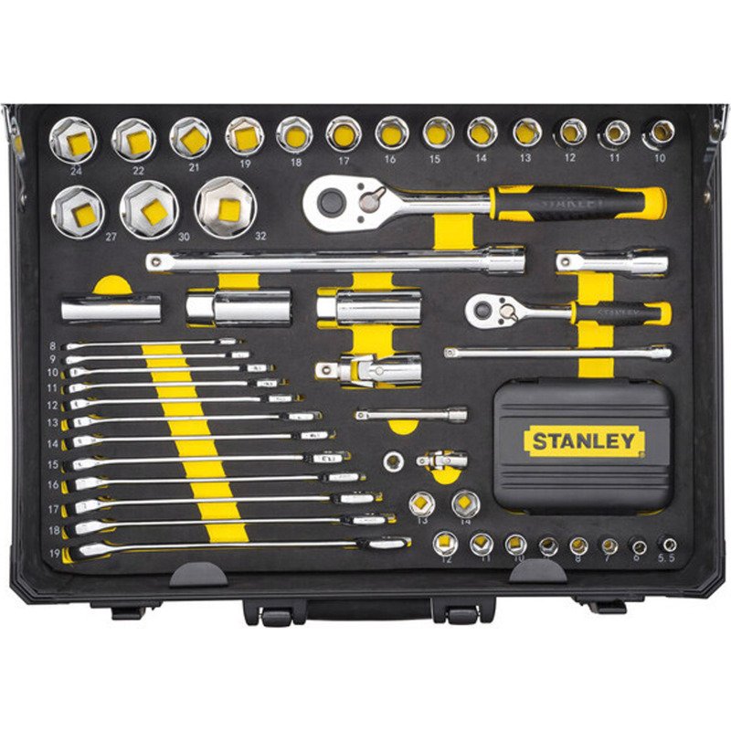 Valise de maintenance Stanley 4 niveaux d'outils, 142 pièces