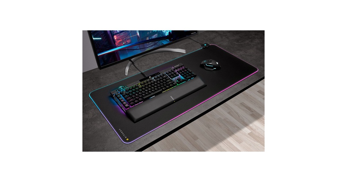 CorsairMM700 RGB Extended Mouse Pad  (Zwart, RGB leds)