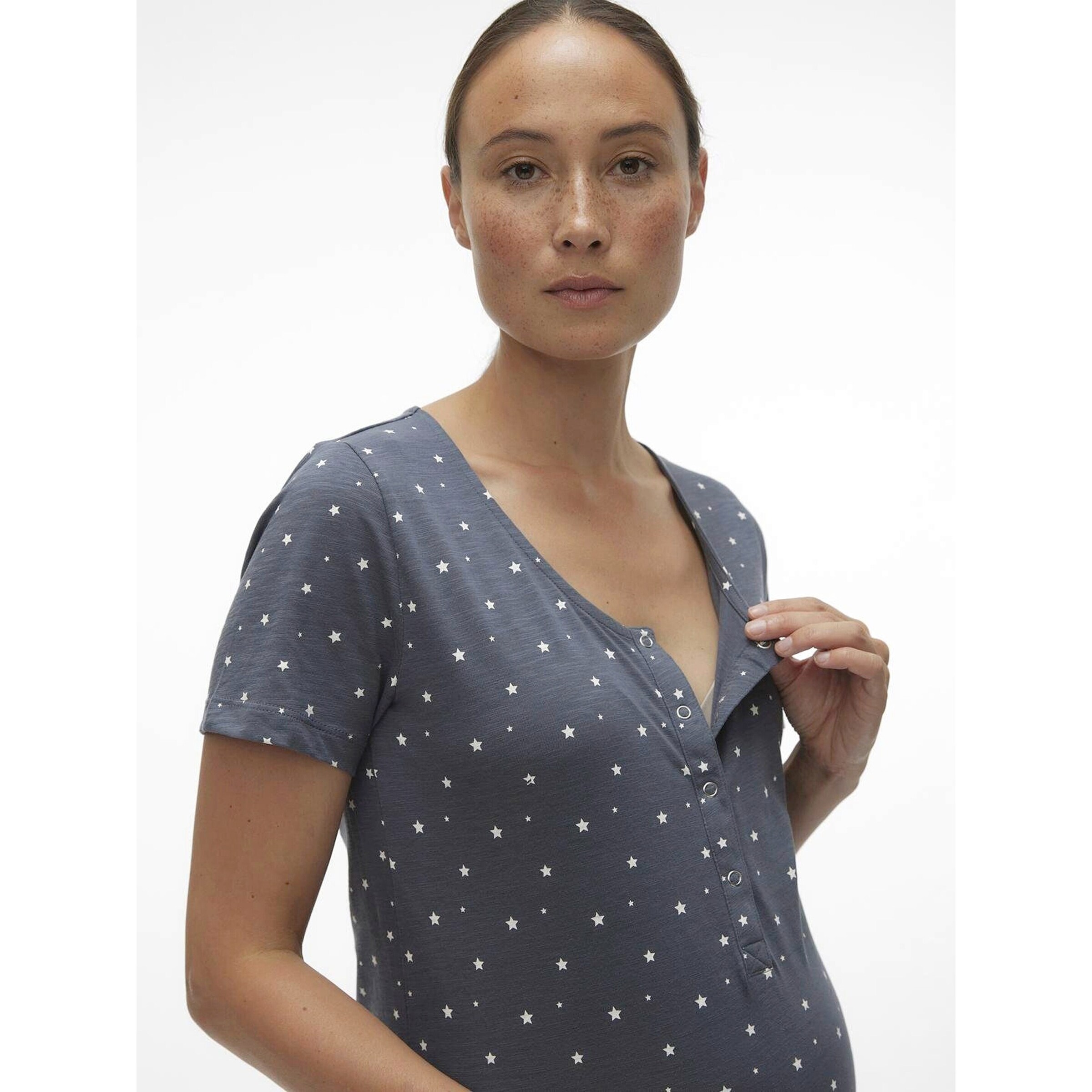 MAMALICIOUS® Umstands- und Still-Nachthemd Mira blau