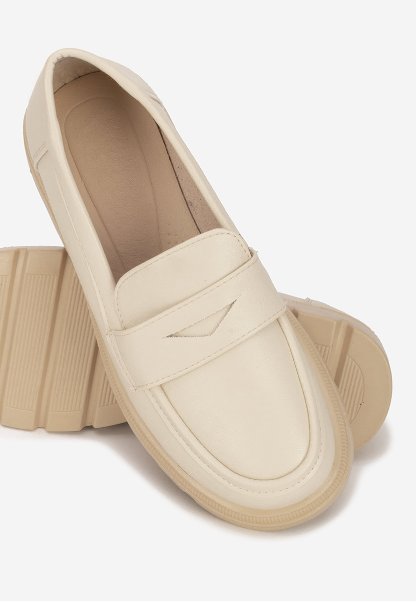 Mocassins femme beige Danielia