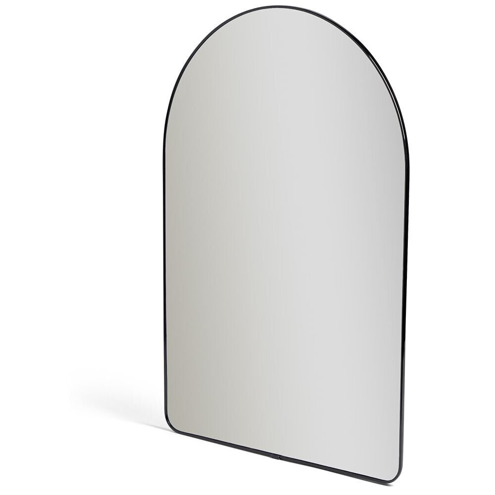 Miroir 60x40cm arche verre et métal noir