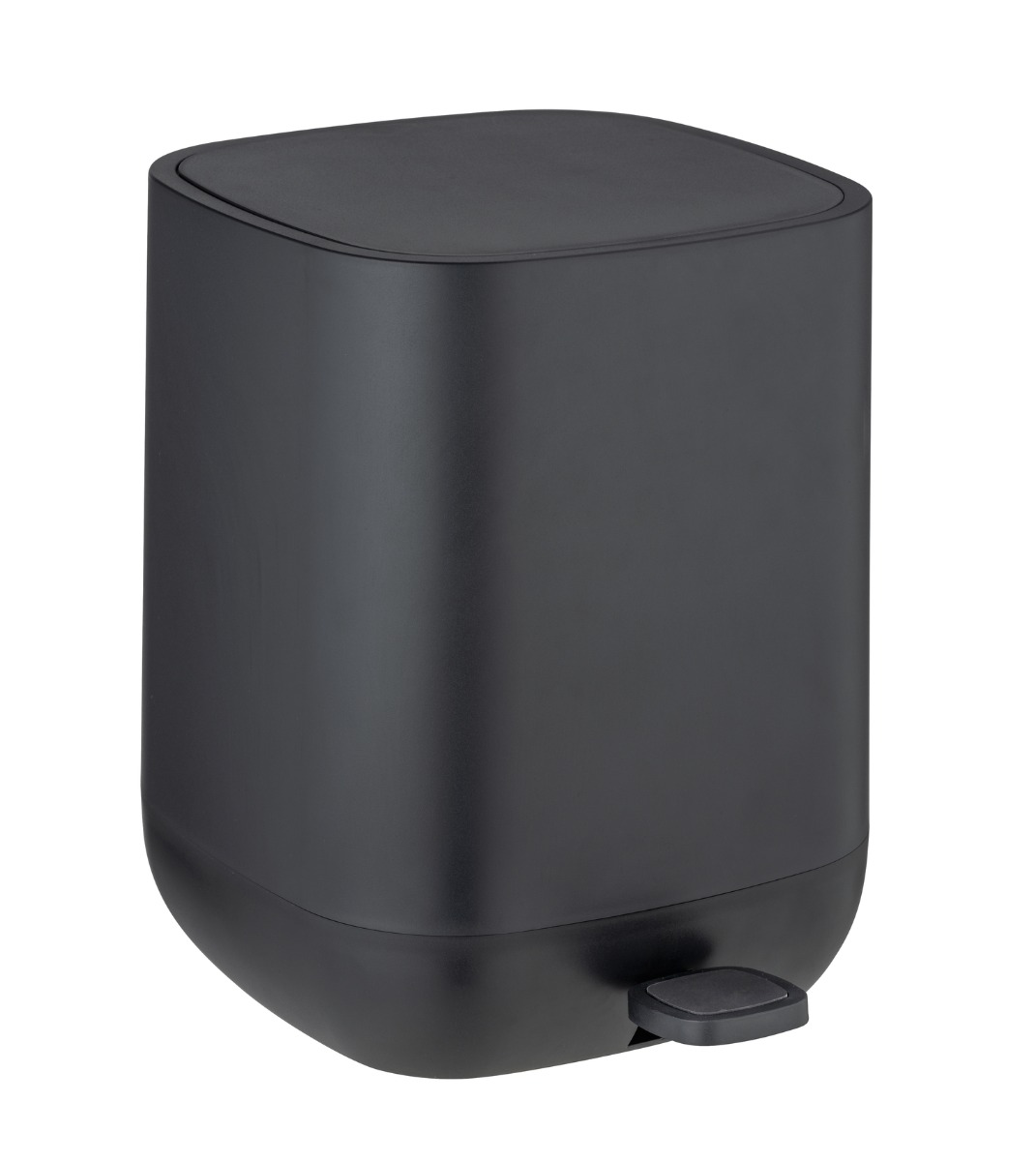 Wenko Davos pedaalemmer 5 liter zwart mat