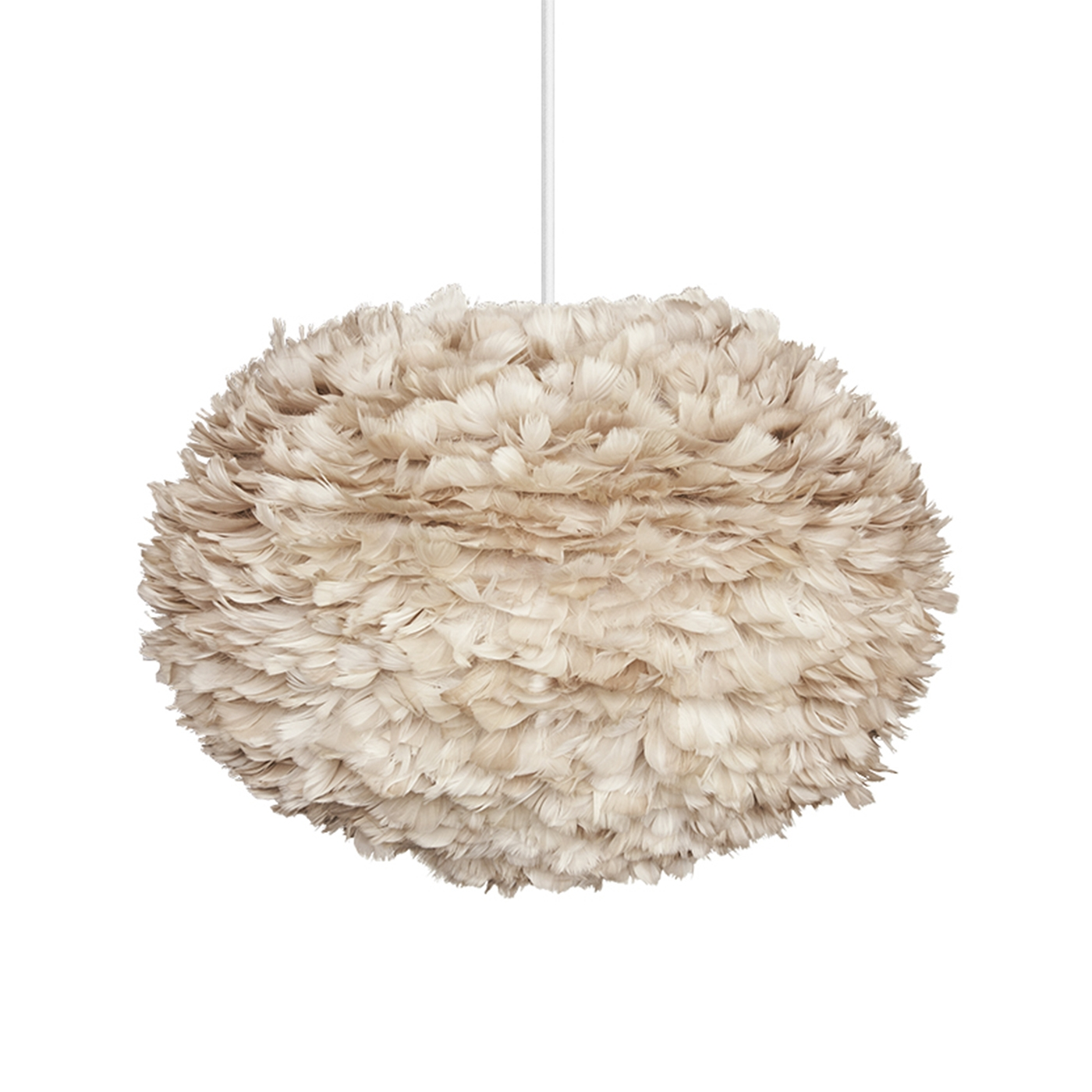 Hanglamp EOS Large Ø65cm + koordset wit Lichtbruin