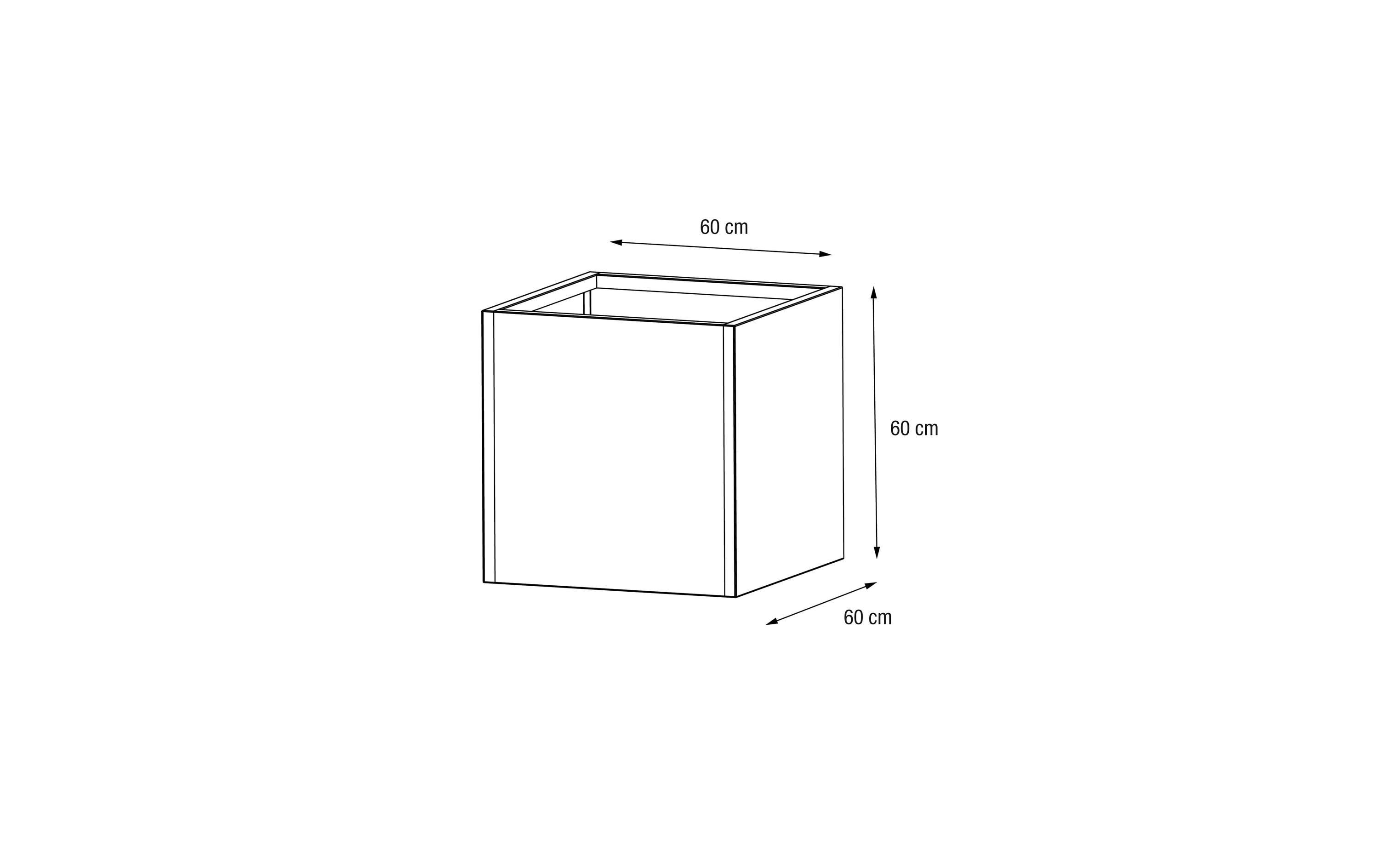 Pflanzentopf Metal Planter Cube, Anthrazit<br>Pflanzengefäss