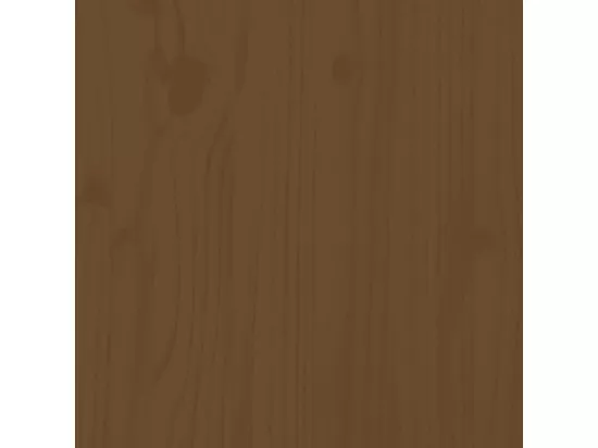 Repose-pied de jardin marron miel bois de pin massif