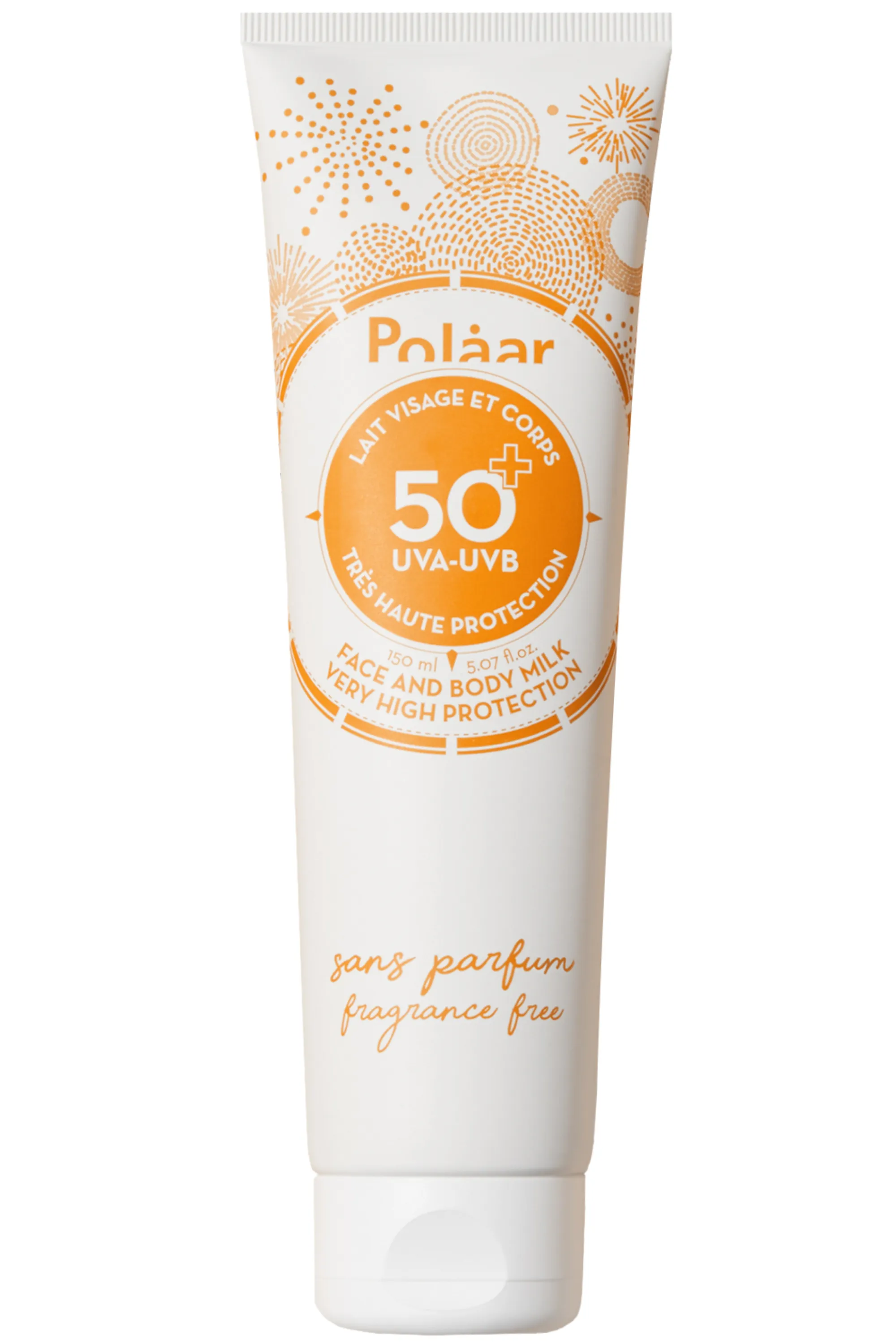 Polaar Lait solaire visage et corps SPF50+-150 ml