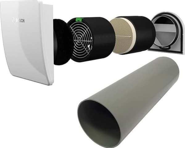 Bosch Vent 2000D m.yderskærm - Vent 2000 D decentral ventilationsenhed