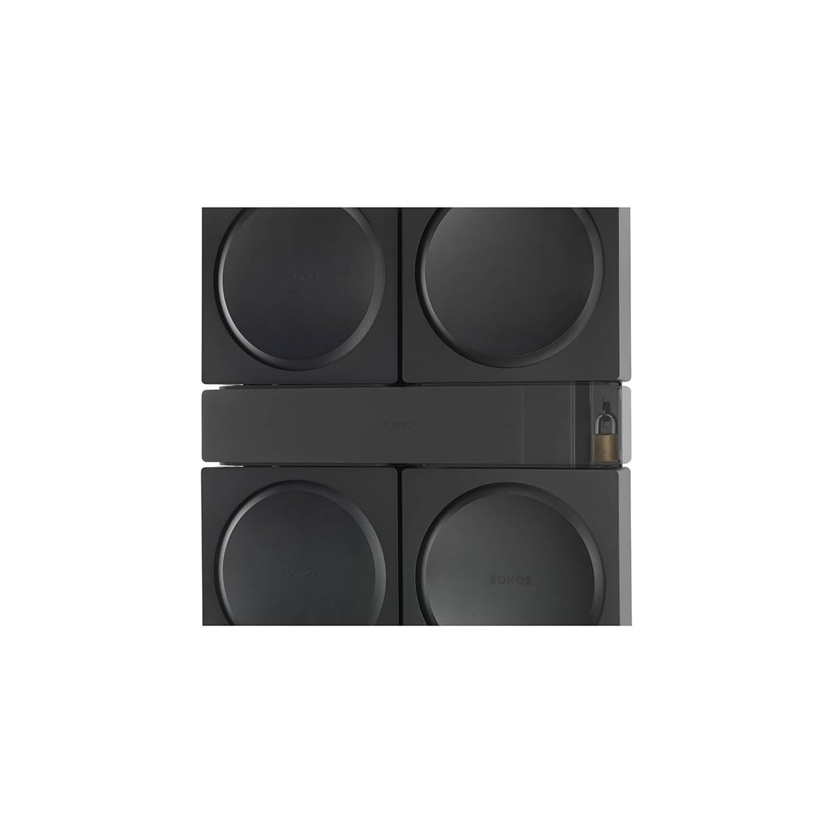 FLEXSON Veggfeste SONOS AMP 4x Svart