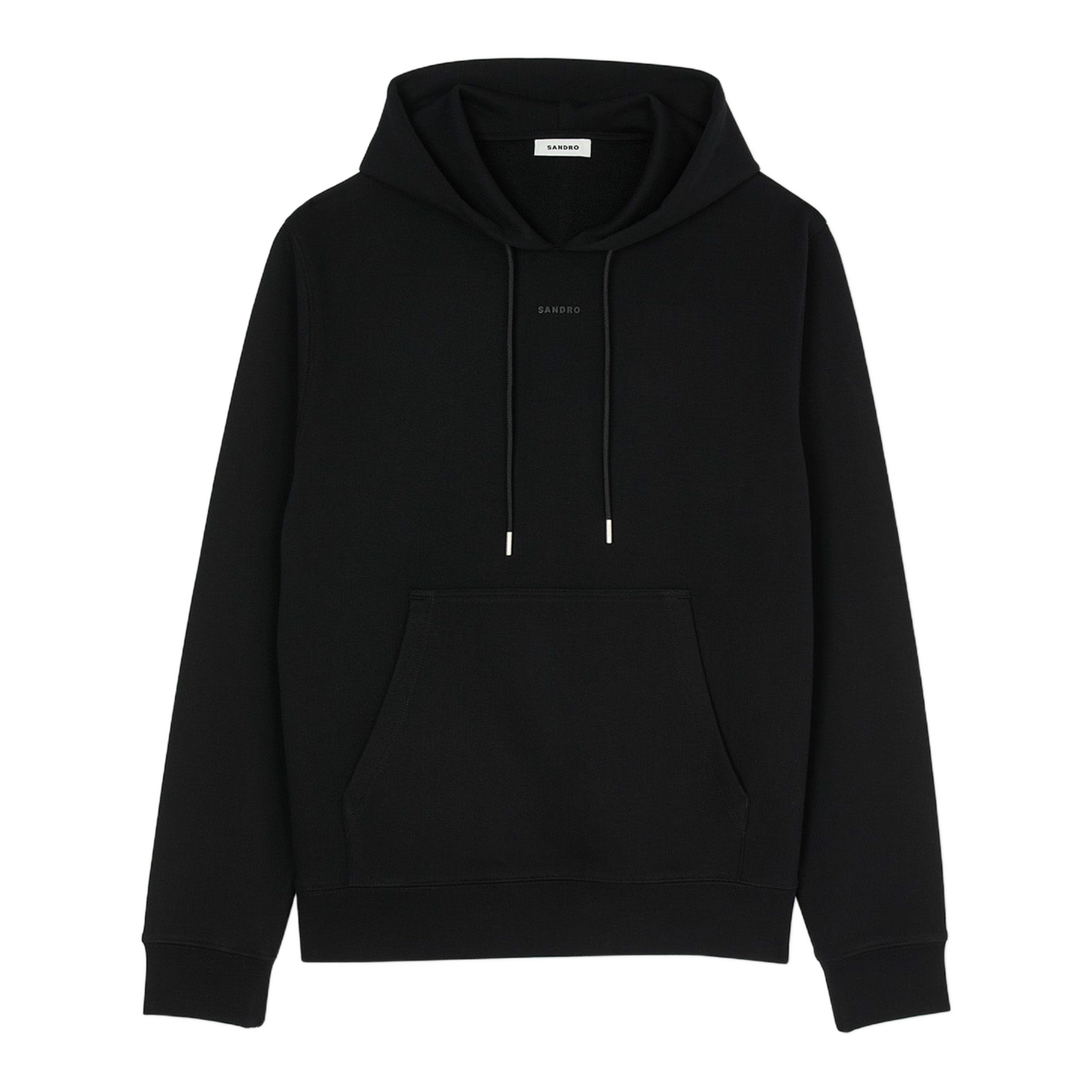 Sweat droit en coton | Noir