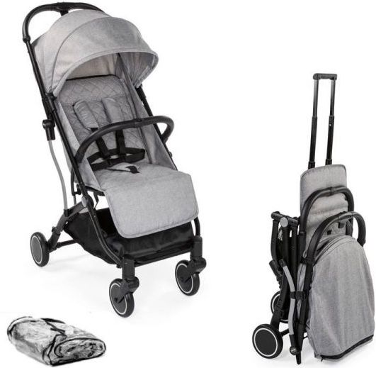 Chicco Trolley Me Light Grey - Wandelwagen met trolley functie