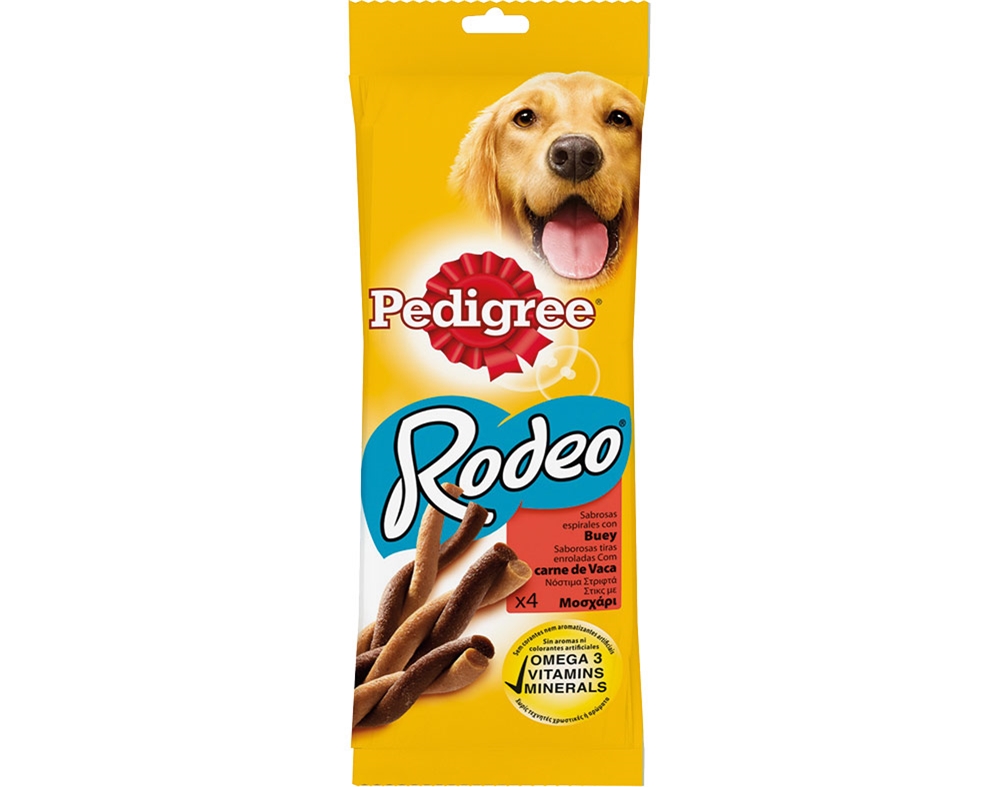 SNACKS PARA CÃO RODEO PEDIGREE COM VACA 70G