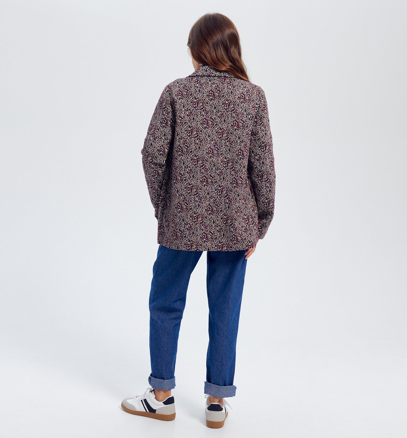 Veste en jersey pailleté Femme - Imprimé multicolore