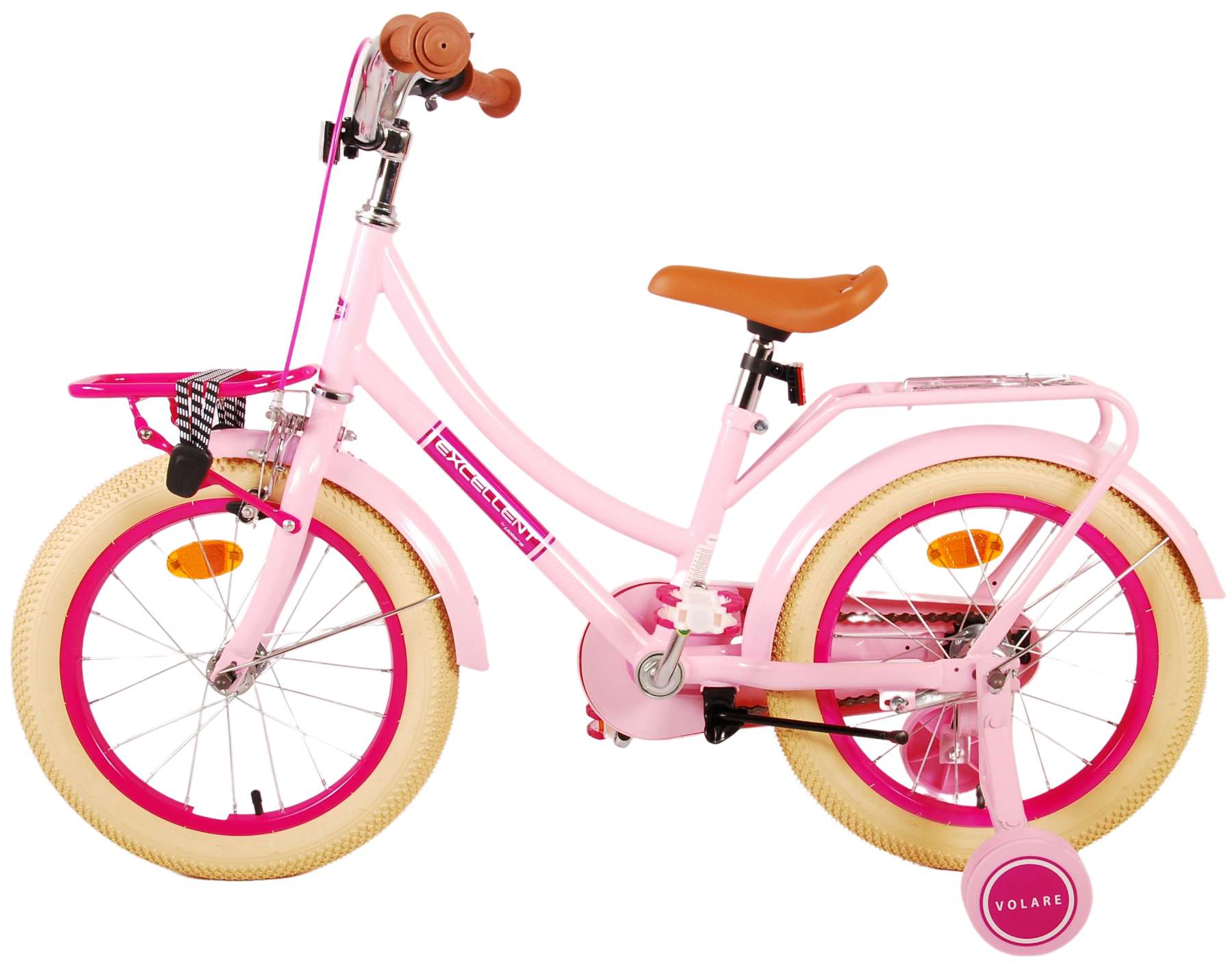 TPFSports Excellent Kinderfahrrad - Mädchen - 16 Zoll - Rücktritt + Handbremse - Grün