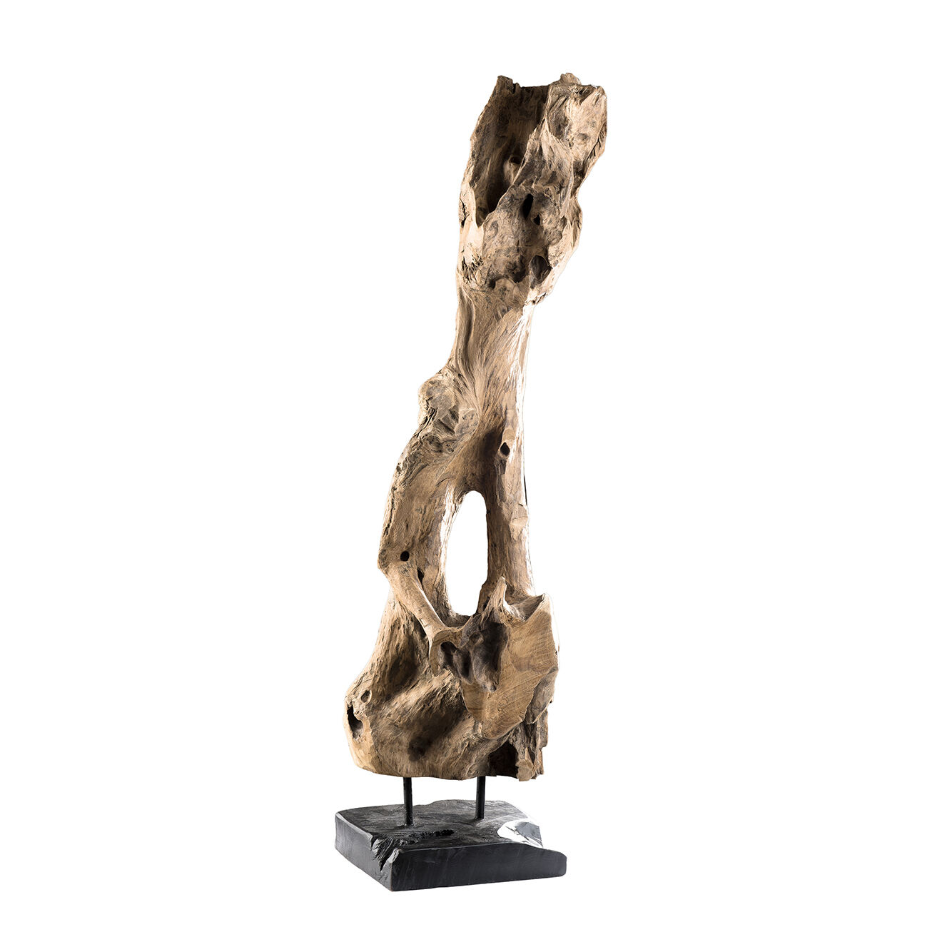Macabane Sculpture branche M Clara teck - 26x22x106 cm