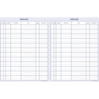 Registre Enregistrement du courrier départ - Elve SP520 - Vert - 150 pages