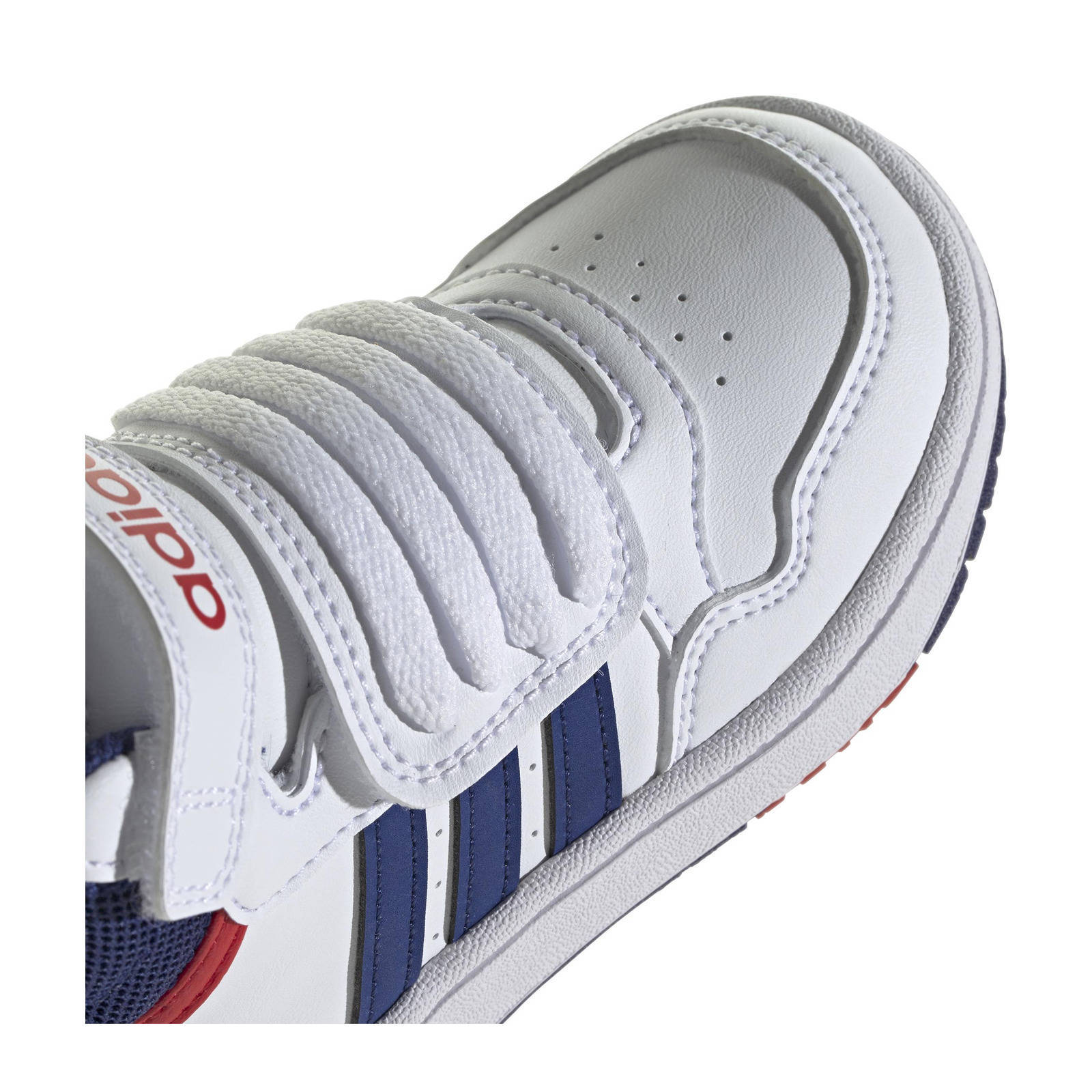 adidas Hoops Mid 3.0 sneakers wit/blauw/rood