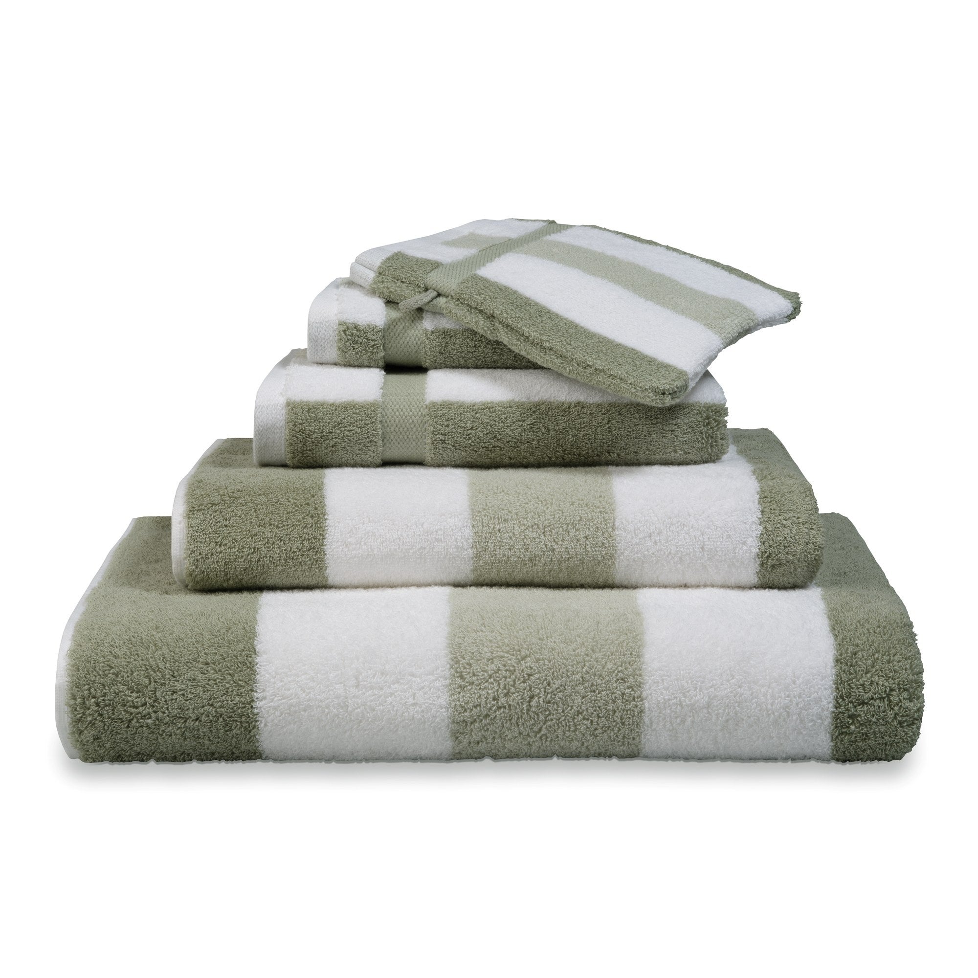 Vancouver Badtextiel Smoke Green | 90 x 195 cm | Groen | Katoen