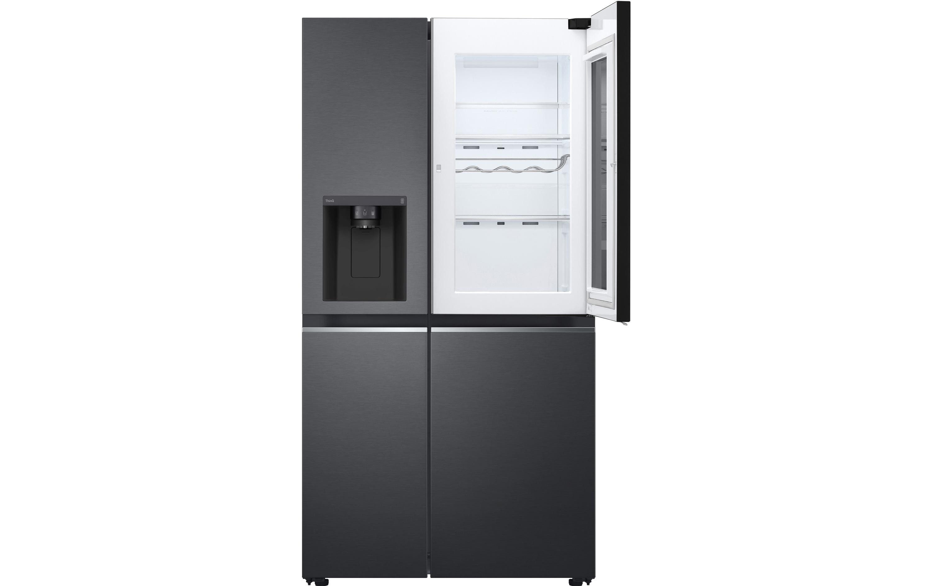 Foodcenter GSXV91MCLE Matte Black<br>Side by Side Kühlgerät mit Fenster und Innenbeleuchtung