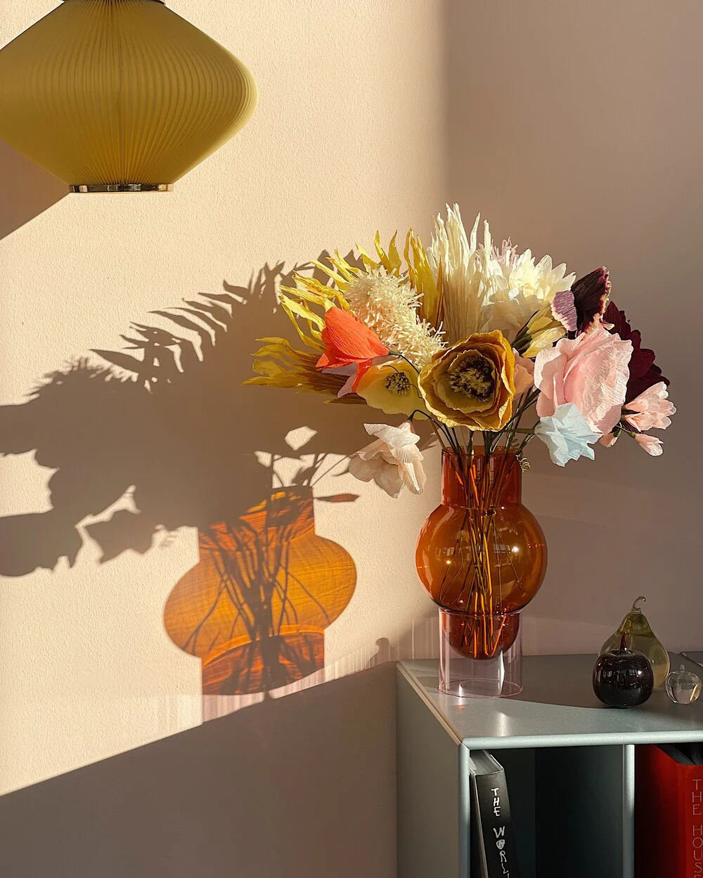 Studio About  Papir blomsterbuket, 5 stk - Sunshine
